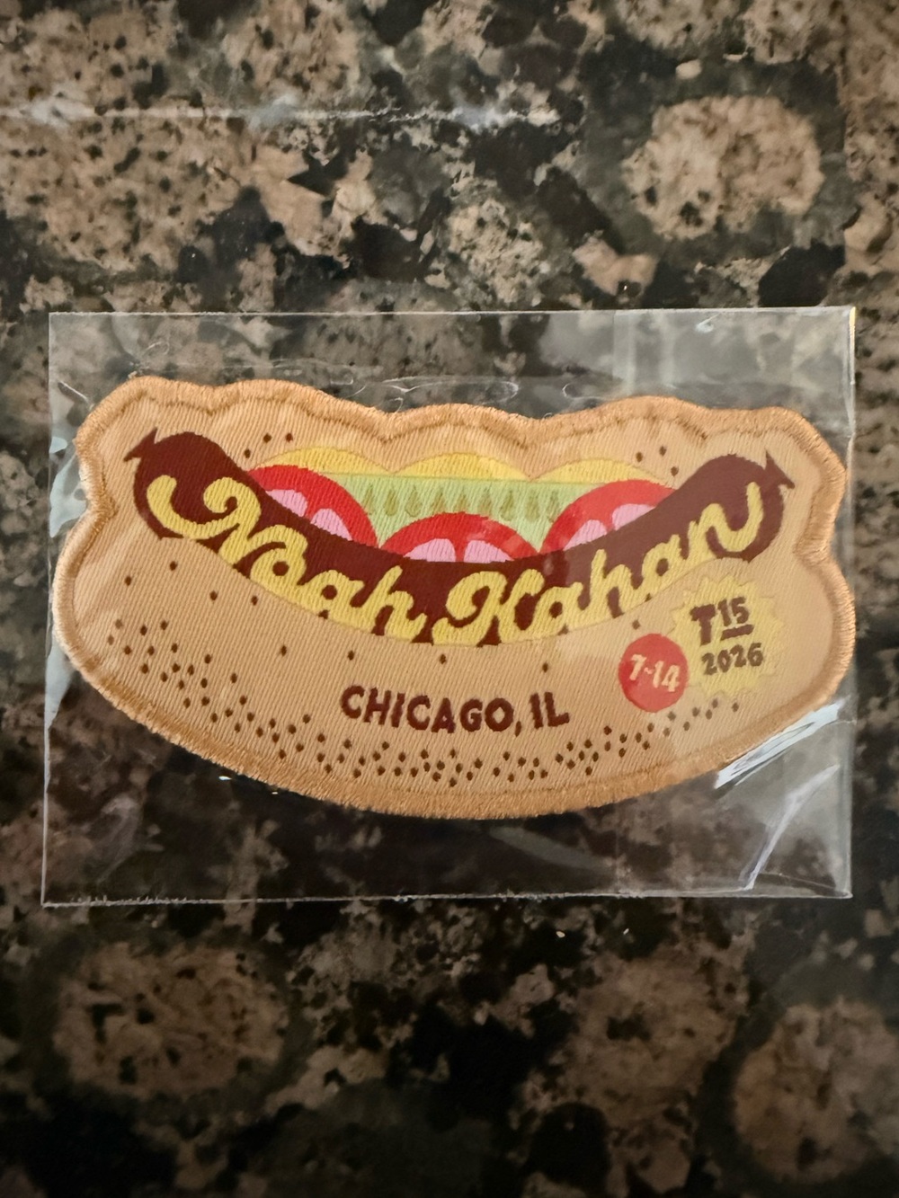 Official 2026 Noah Kahan Chicago Show Patch - Wrigley Field Chicago, IL